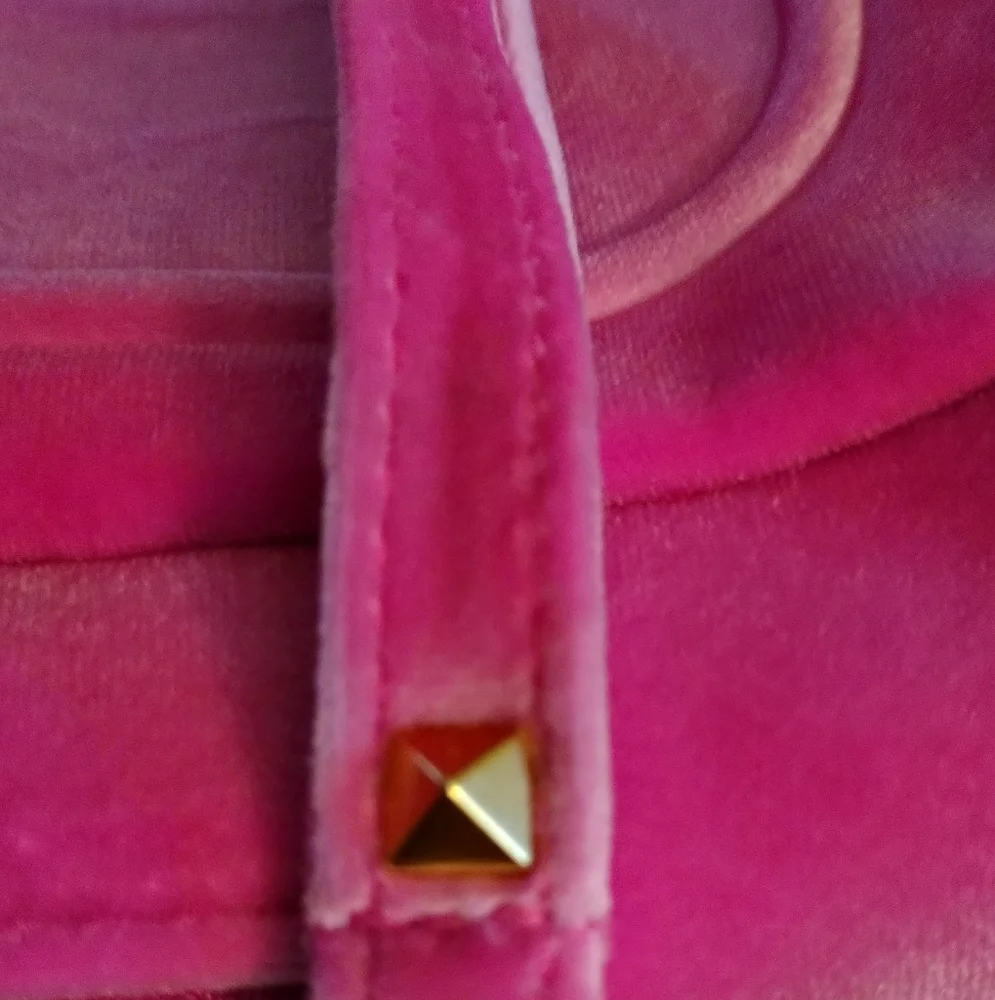 New Valentino Mixed Ombre Velvet Velour Pink Beauty Makeup Travel Wristlet Bag